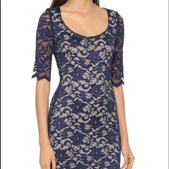 BADGLEY MISCHKA BELLE ALEXANDRA BLACK LACE DRESS SIZE 2 - Picture 1 of 12